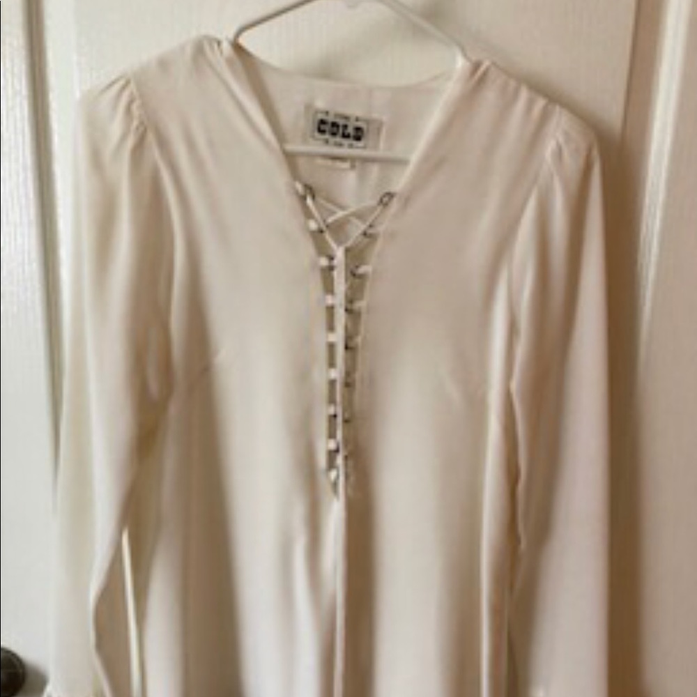 Stone cold fox white blouse top